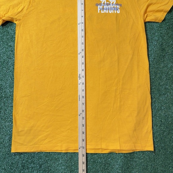 Golden State Warriors 2021/22 NBA Playoffs T-Shirt Medium‎ Yellow NWT - Picture 5 of 6